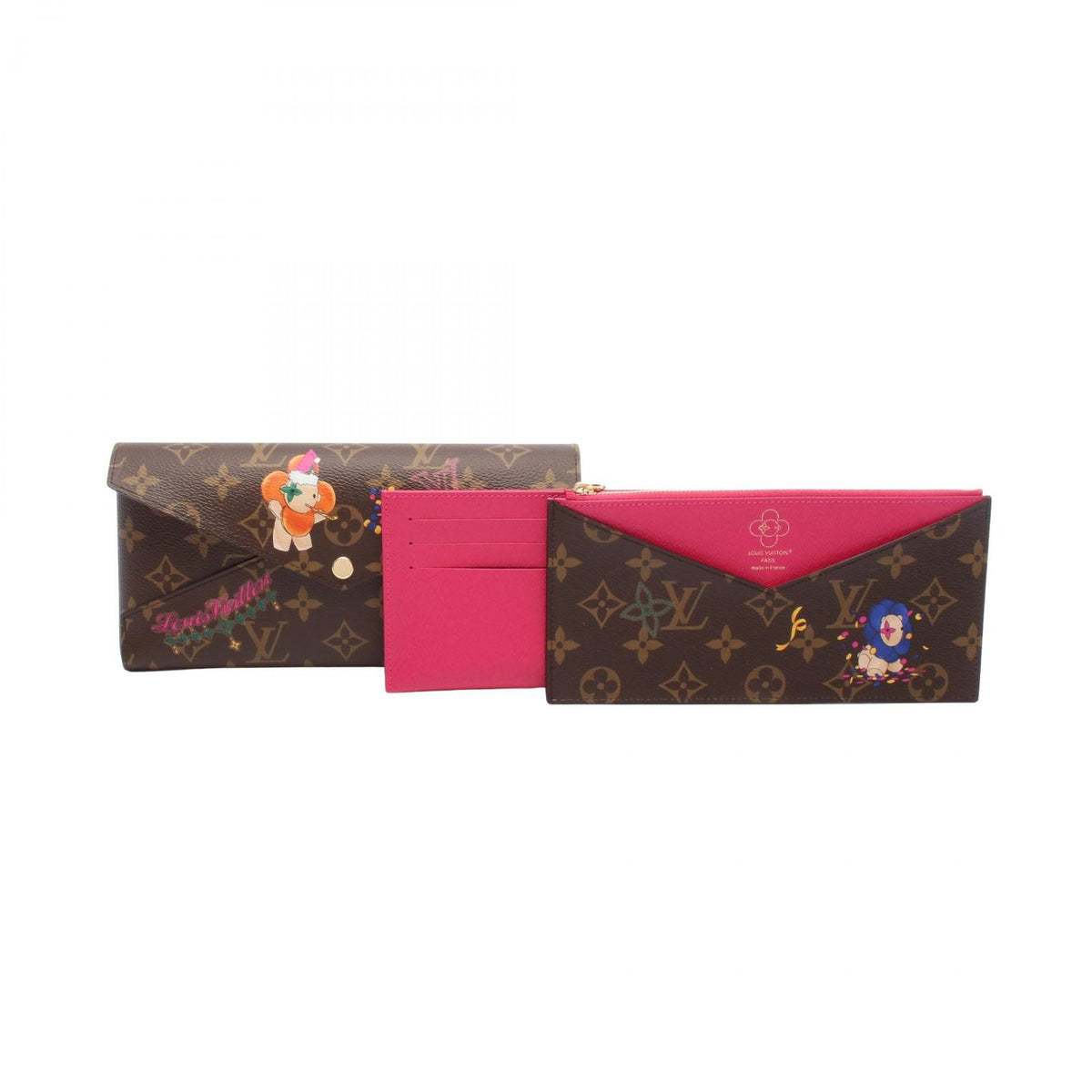 Louis Vuitton Clutch Kirigami Organizer Vivienne Frozen Orchid Brown — view 5