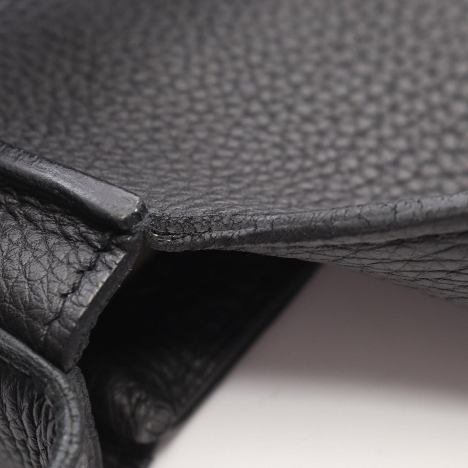 Hermes Shoulder Bag Steve Wright Black Leather — view 6