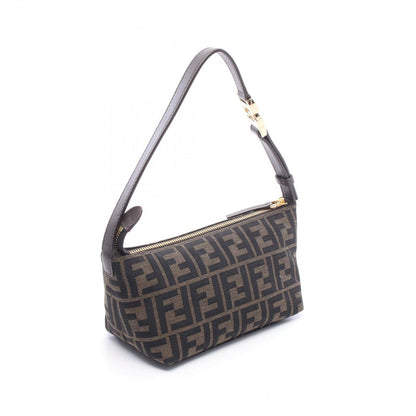 Fendi Vanity Pouch Small Zucca Canvas Leather Shoulder Bag — view 2