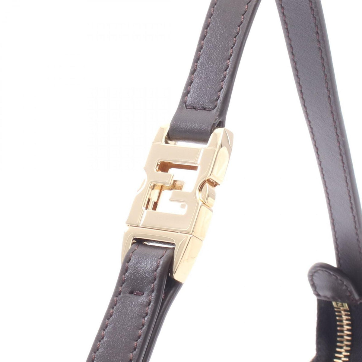 Fendi Vanity Pouch Small Zucca Canvas Leather Shoulder Bag — view 5