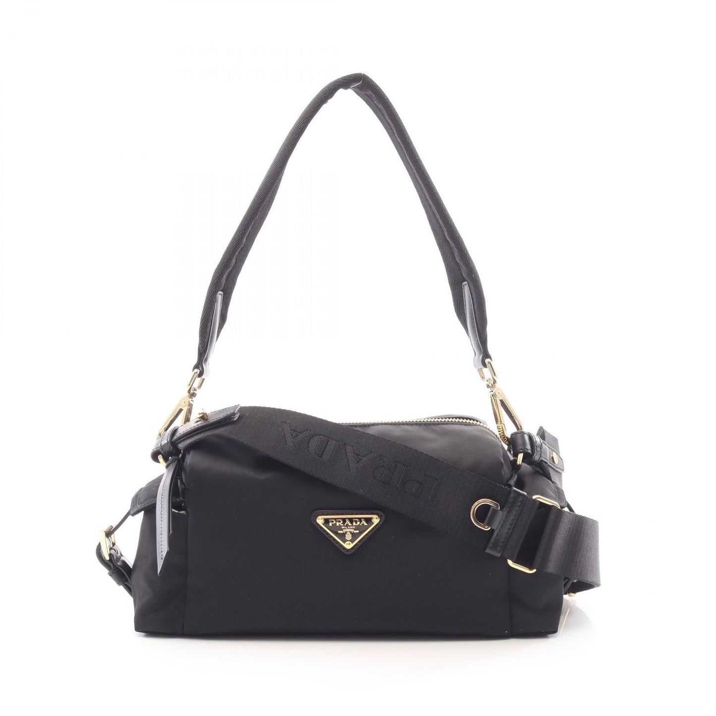Prada Shoulder Bag Tessuto Vitello Re-Nylon Leather