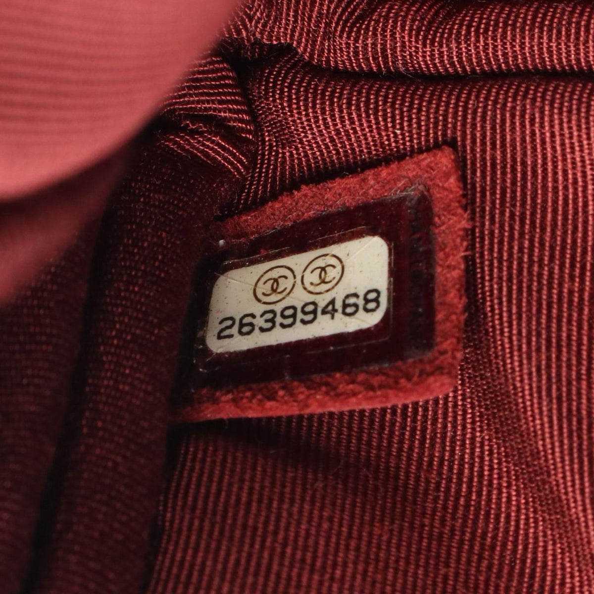 Chanel Shoulder Bag CC Logo Quilted Tassel Bordeaux Caviar Leather Chain — view 5