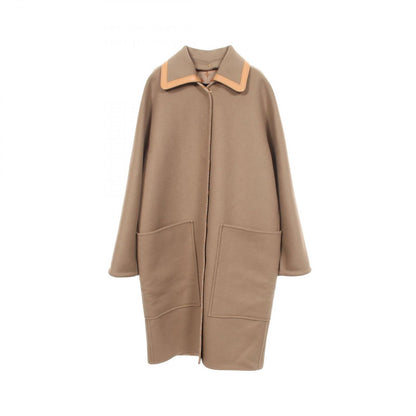 Louis Vuitton Removable Color Double Face Wool Silk Coat