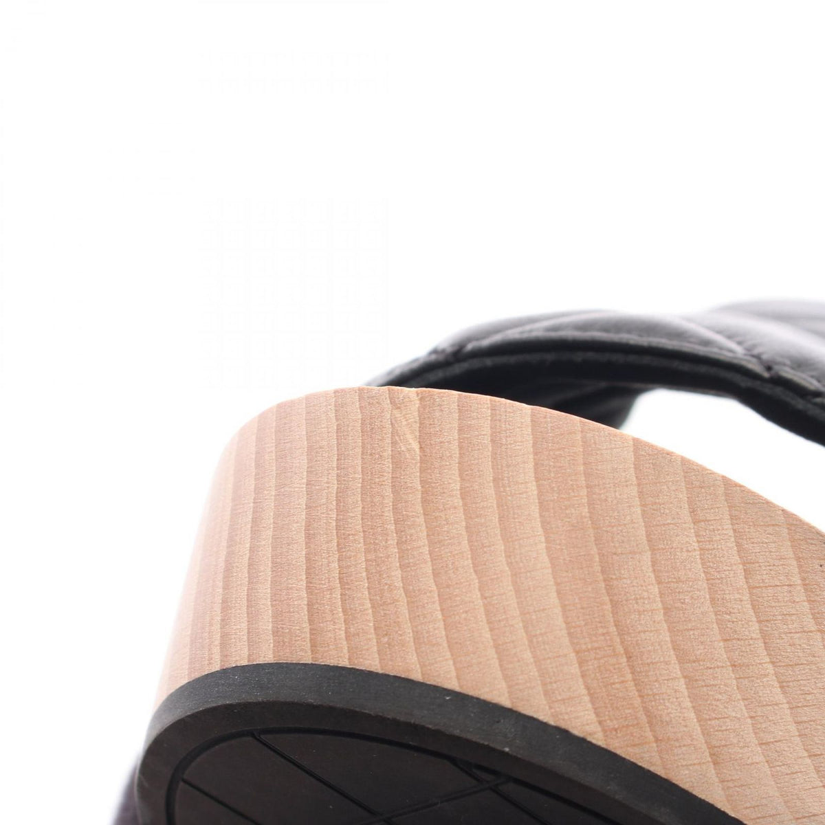 Chanel Mules Quilted Wood Sole Leather — view 8