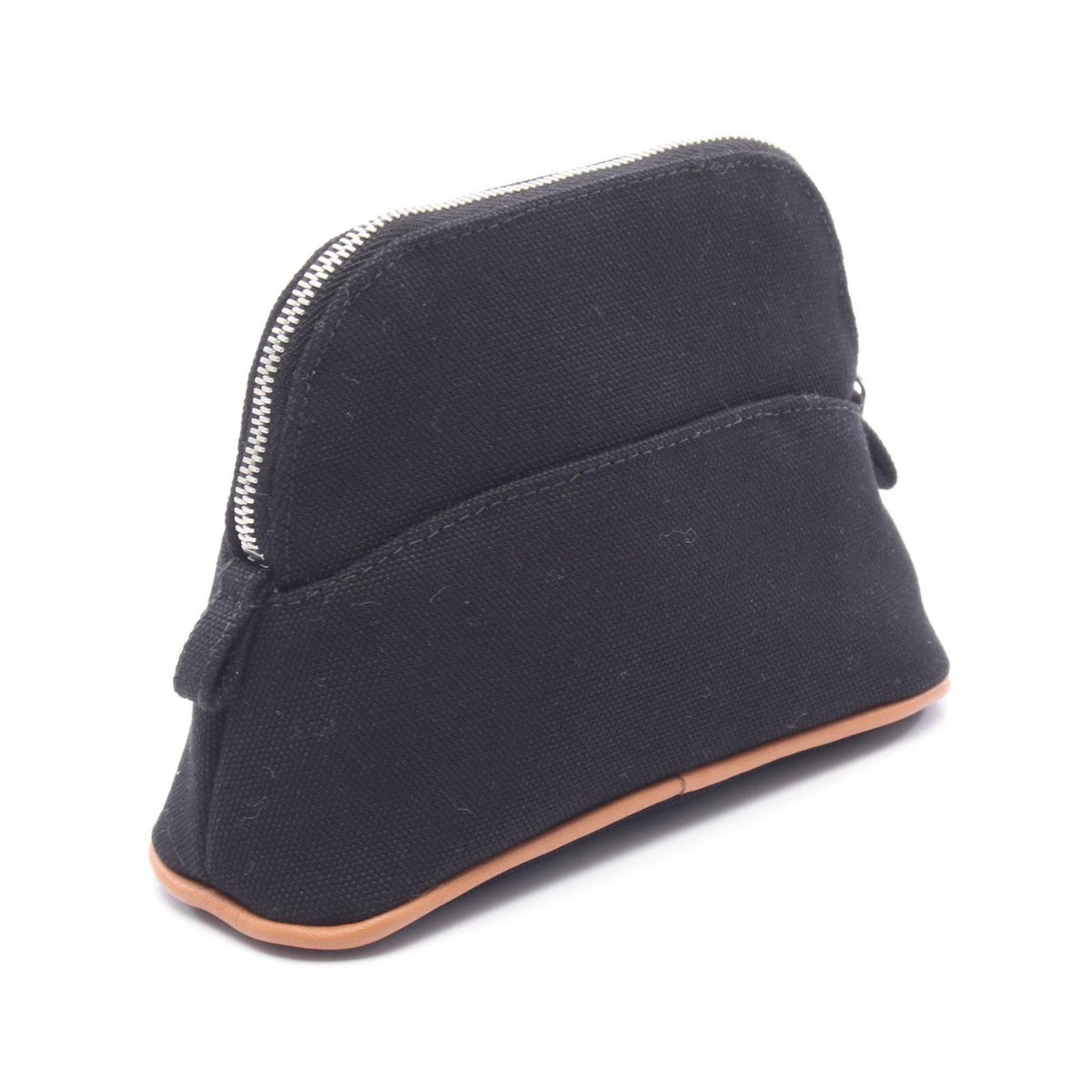 Hermes Pouch Bolide 15 Mini Black Canvas Leather — view 2