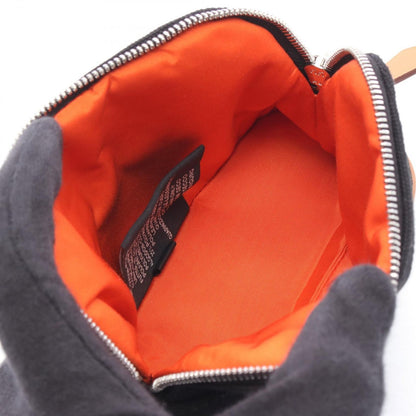 Hermes Pouch Bolide 15 Mini Black Canvas Leather — view 3