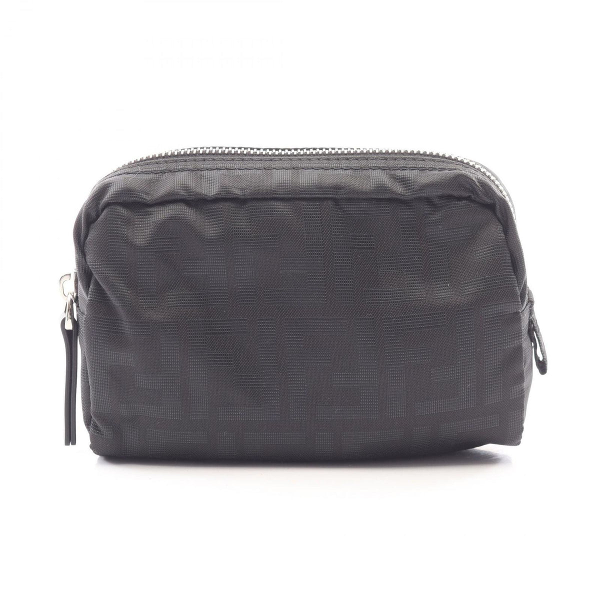 Fendi Pouch Zucca Canvas Leather