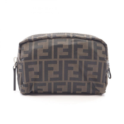 Fendi Pouch Zucca Canvas Leather