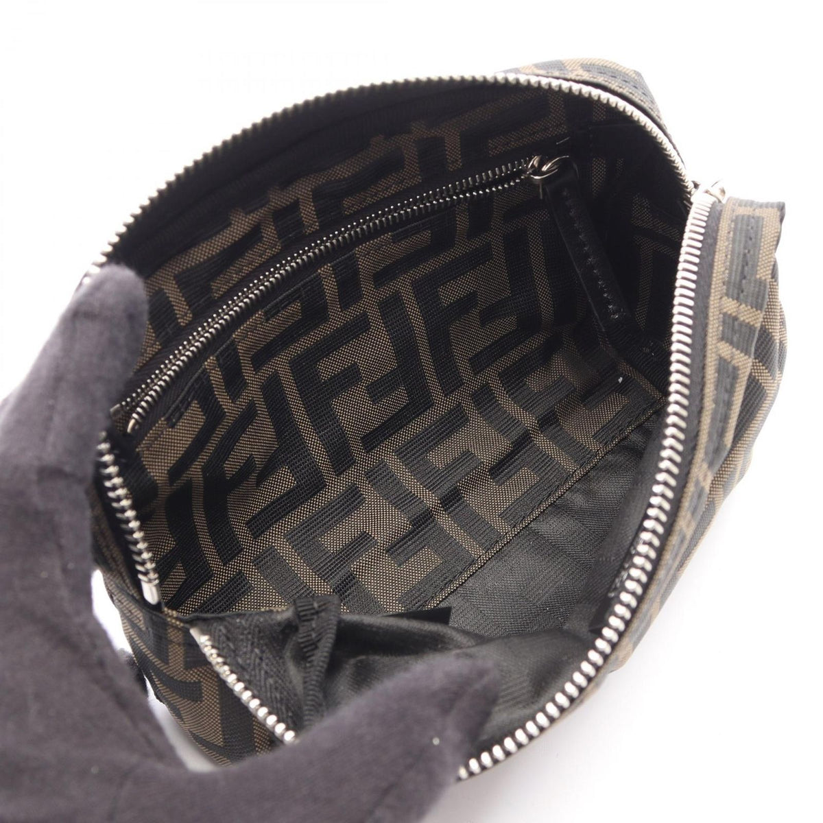 Fendi Pouch Zucca Canvas Leather — view 3