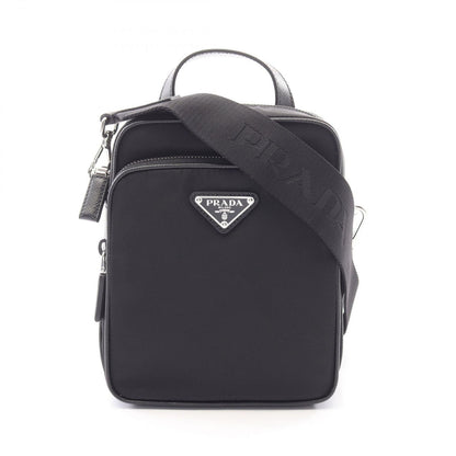 Prada Tessuto Saffiano Nylon Leather Shoulder Bag