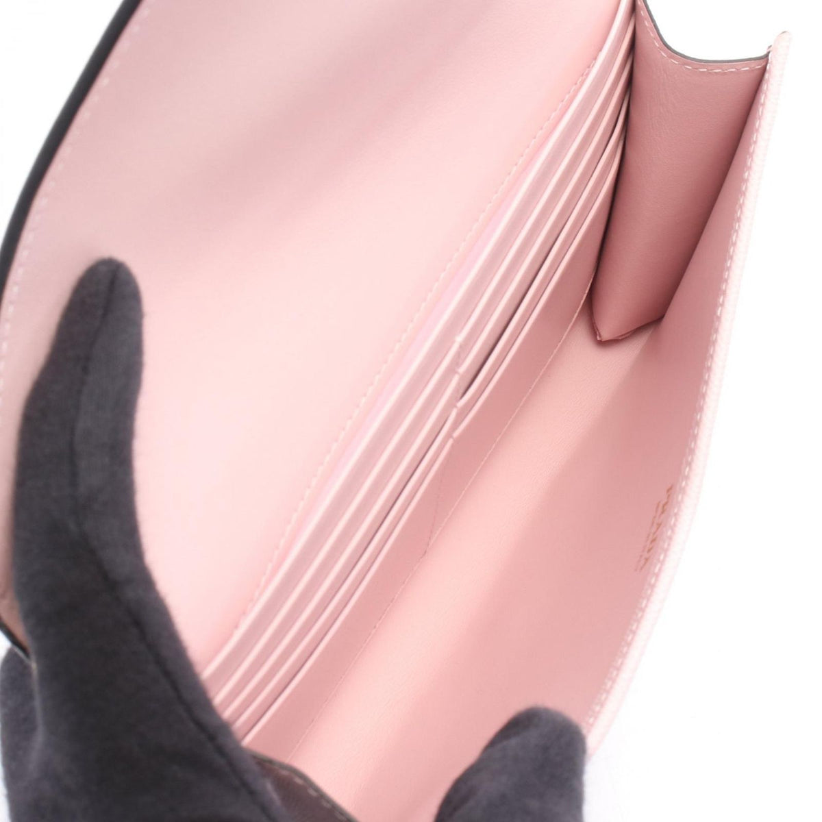 Prada Clutch Envelope Saffiano Leather Chain — view 3