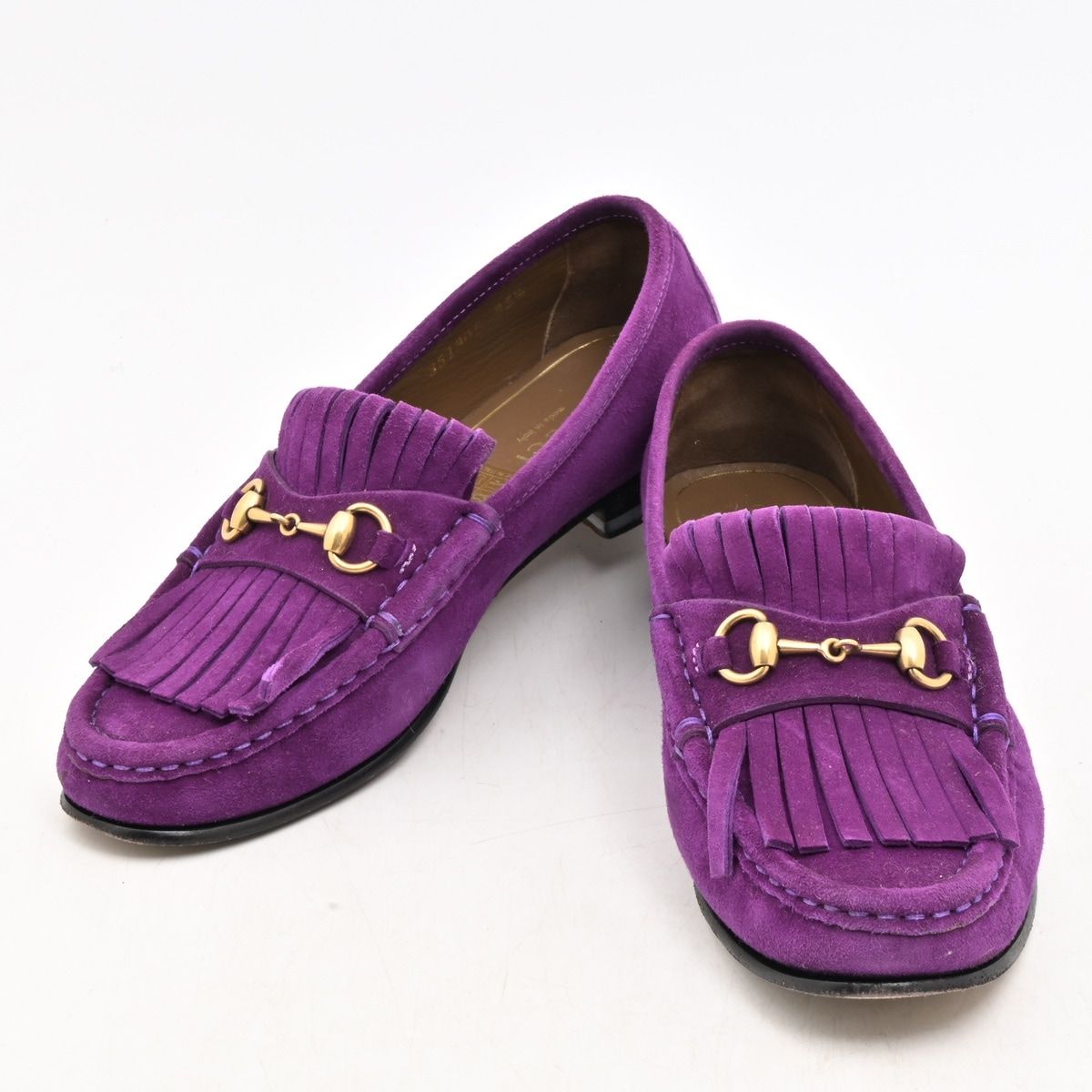 Gucci Loafers Purple Horsebit Moccasins — view 2