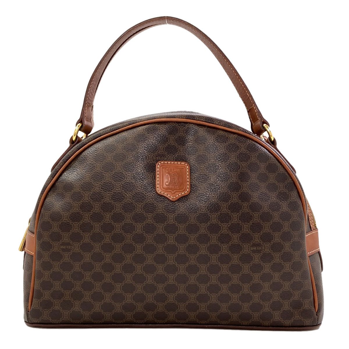 Celine Macadam Handbag Brown