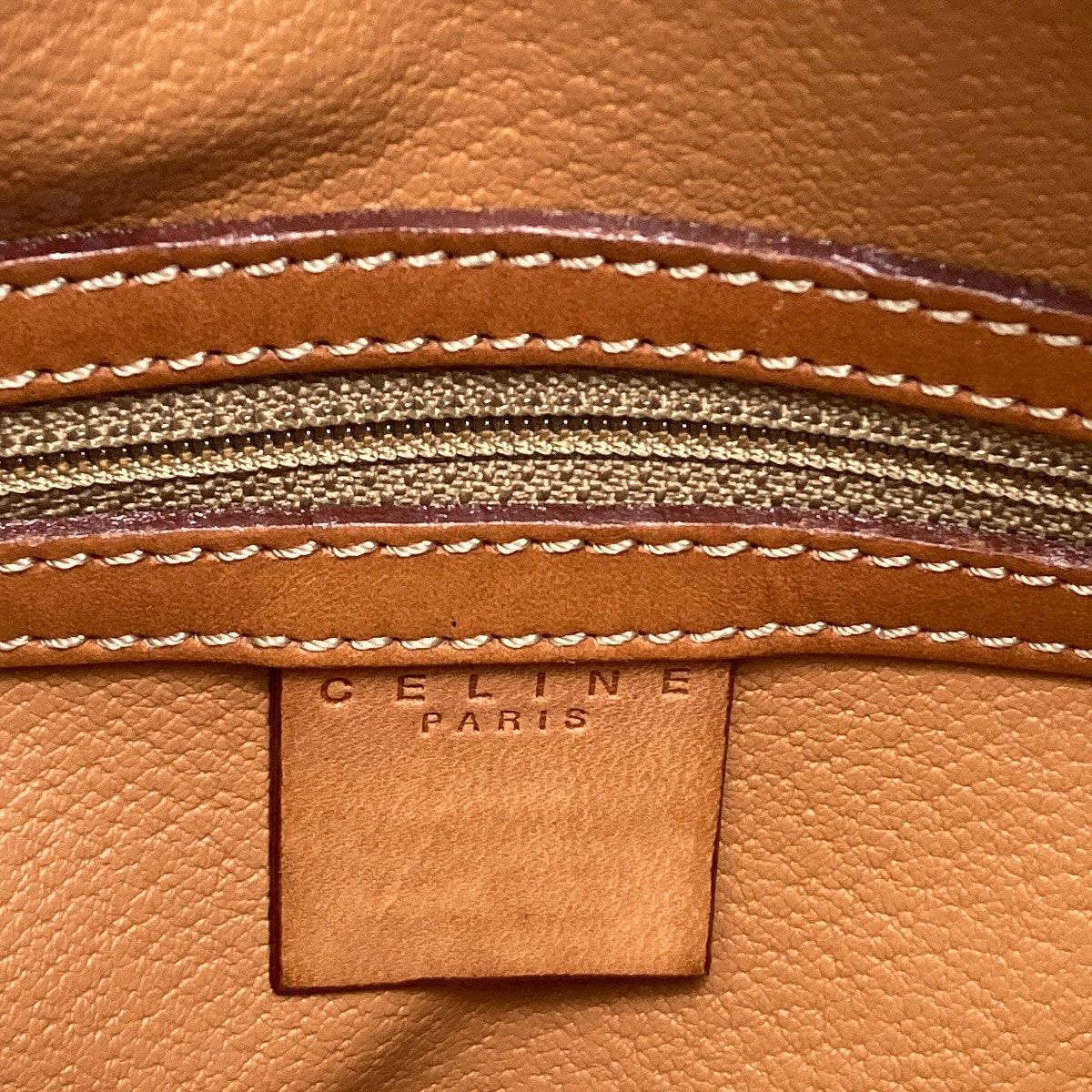 Celine Macadam Handbag Brown — view 6