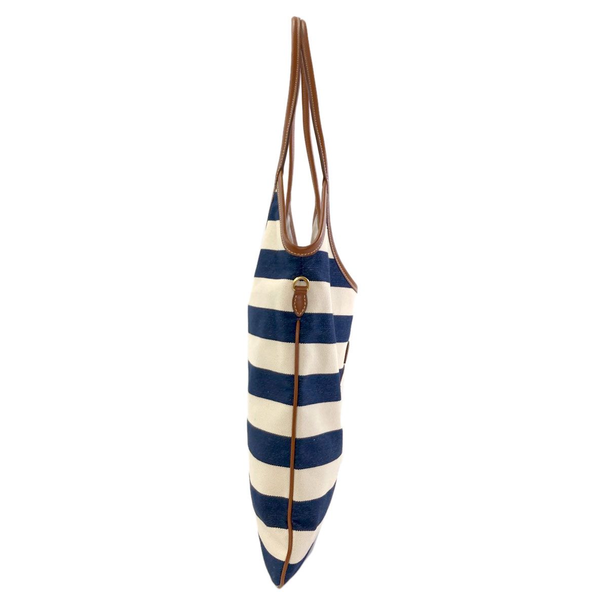 Miu Miu Ivy Border Tote Canvas Leather — view 3