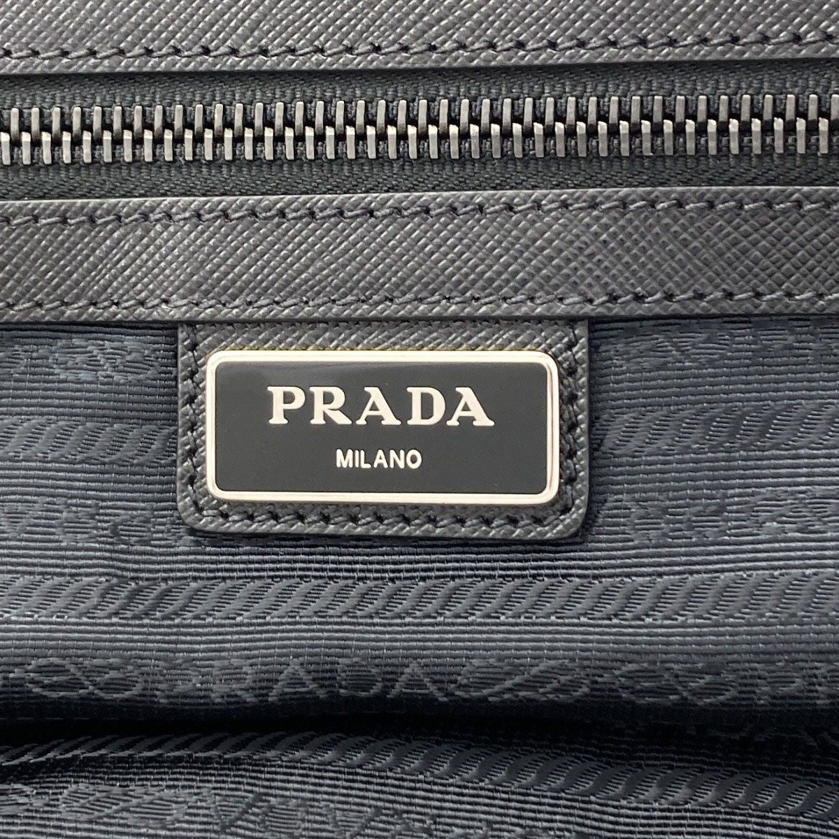 Prada Logo 2-Way Business Bag Nylon — view 6