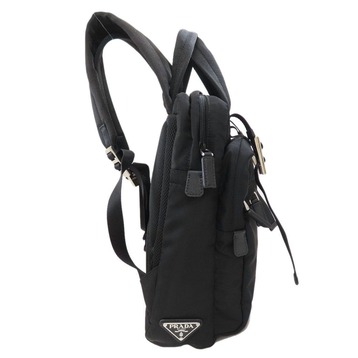 Prada Logo Backpack Nylon — view 3