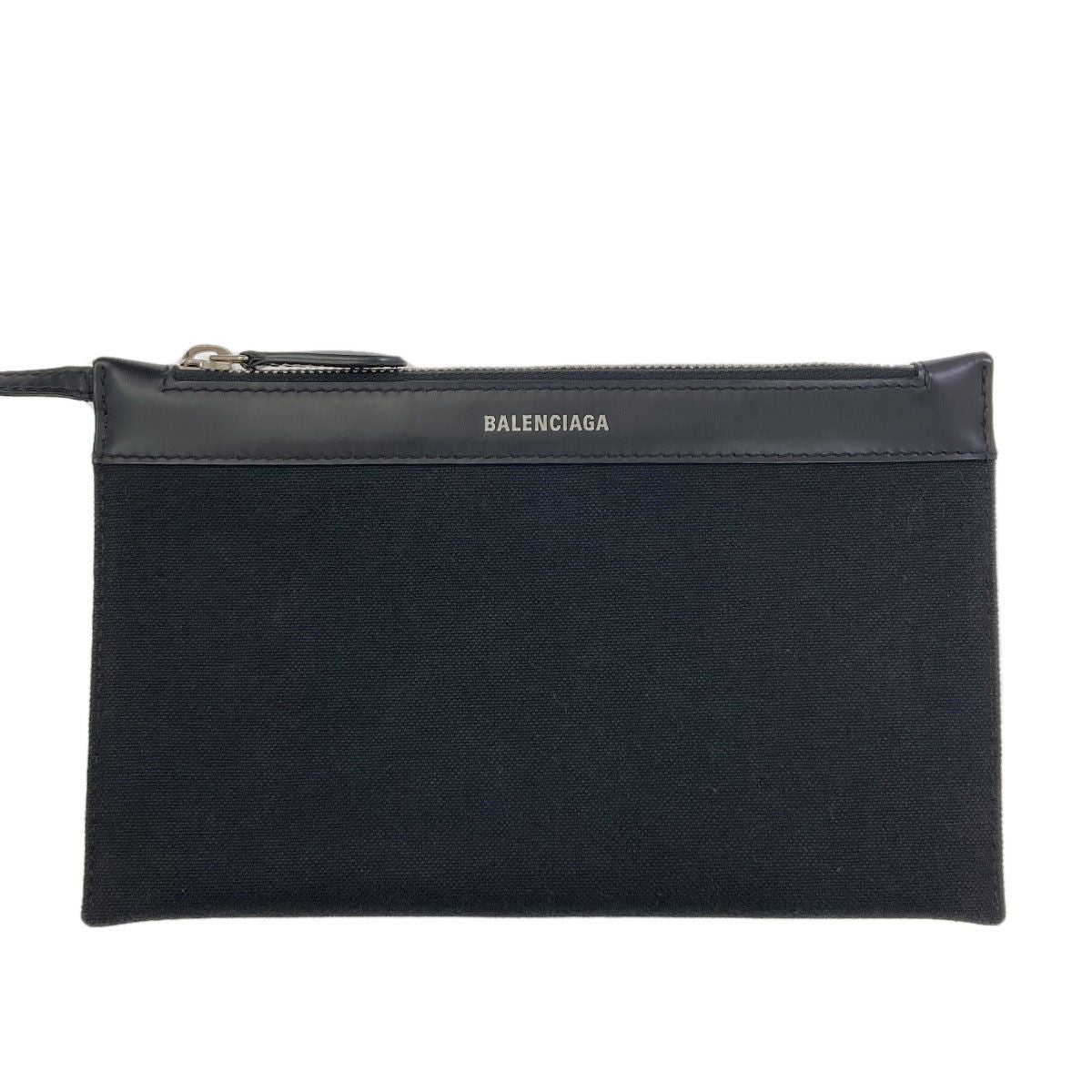 Balenciaga Navy Cabas Handbag Canvas — view 7