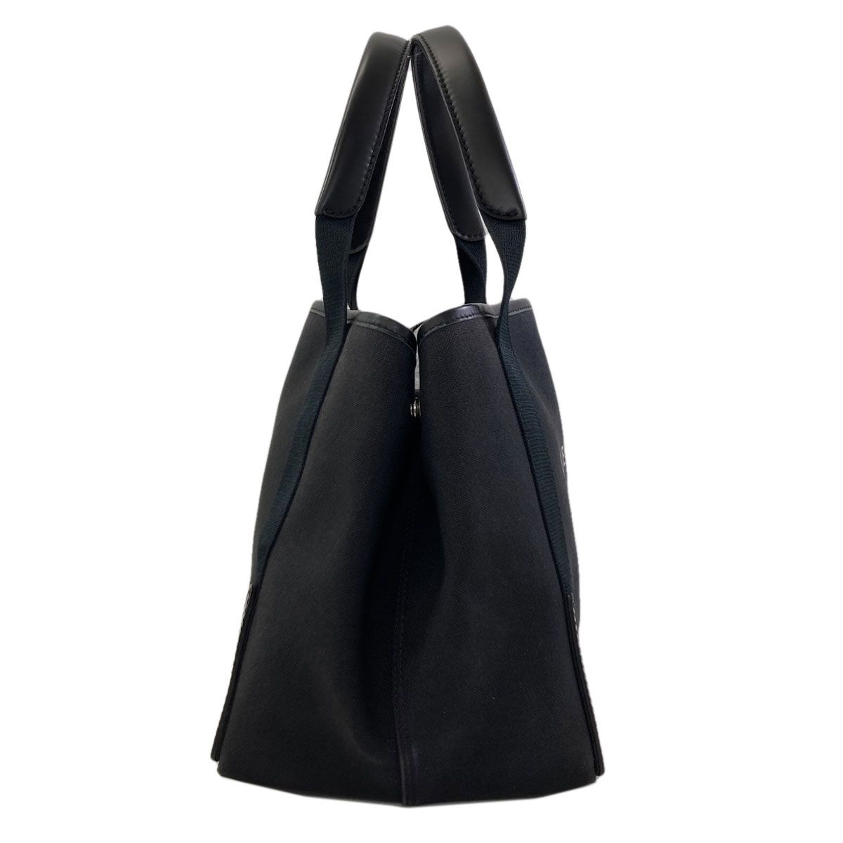 Balenciaga Navy Cabas Handbag Canvas — view 3