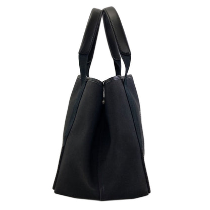 Balenciaga Navy Cabas Handbag Canvas — view 3