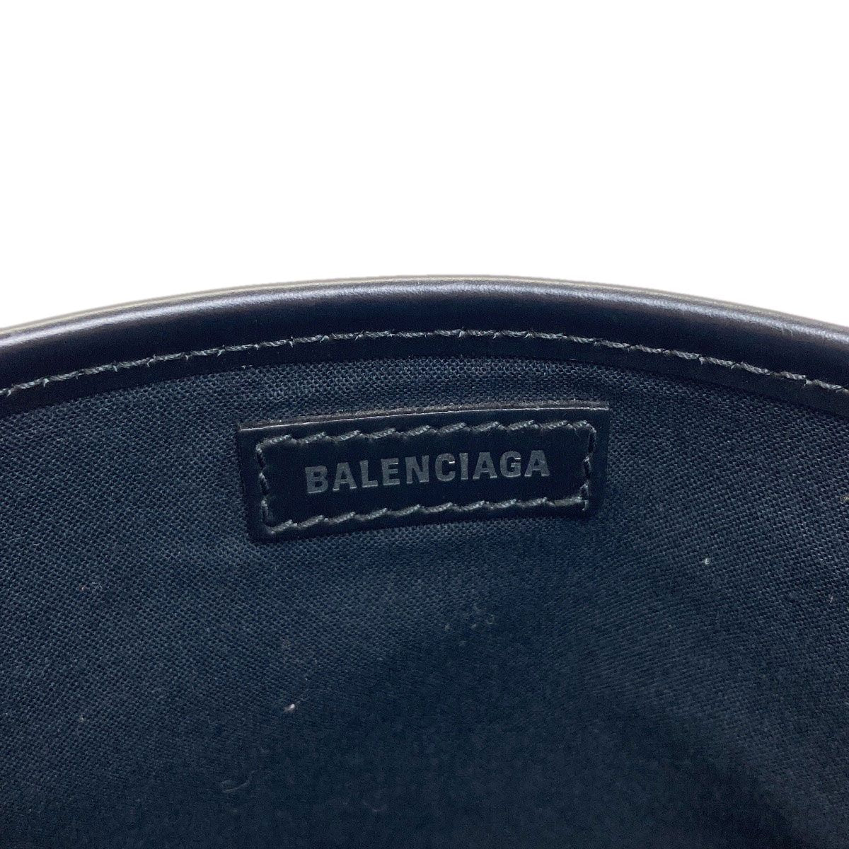 Balenciaga Navy Cabas Handbag Canvas — view 6