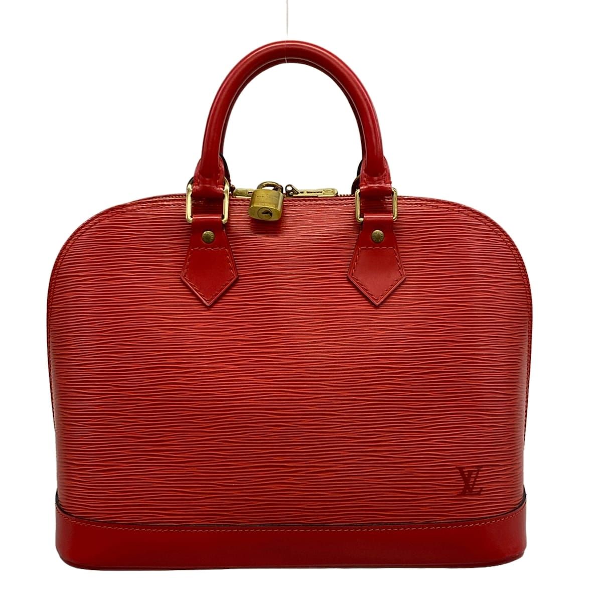 Louis Vuitton Handbag Epi Alma Castilian Red Leather