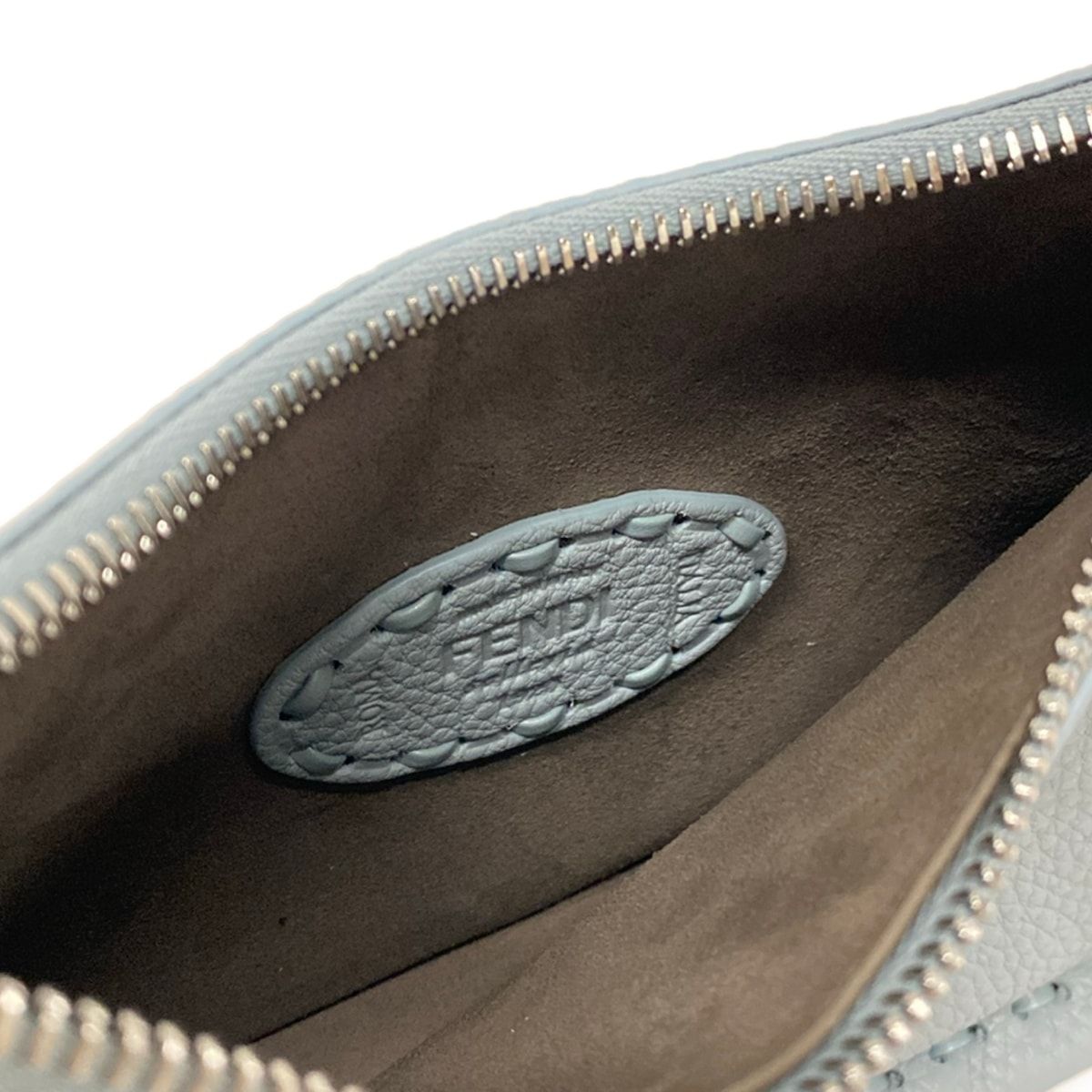 Fendi Handbag Fendessence Selleria Light Blue Leather — view 7
