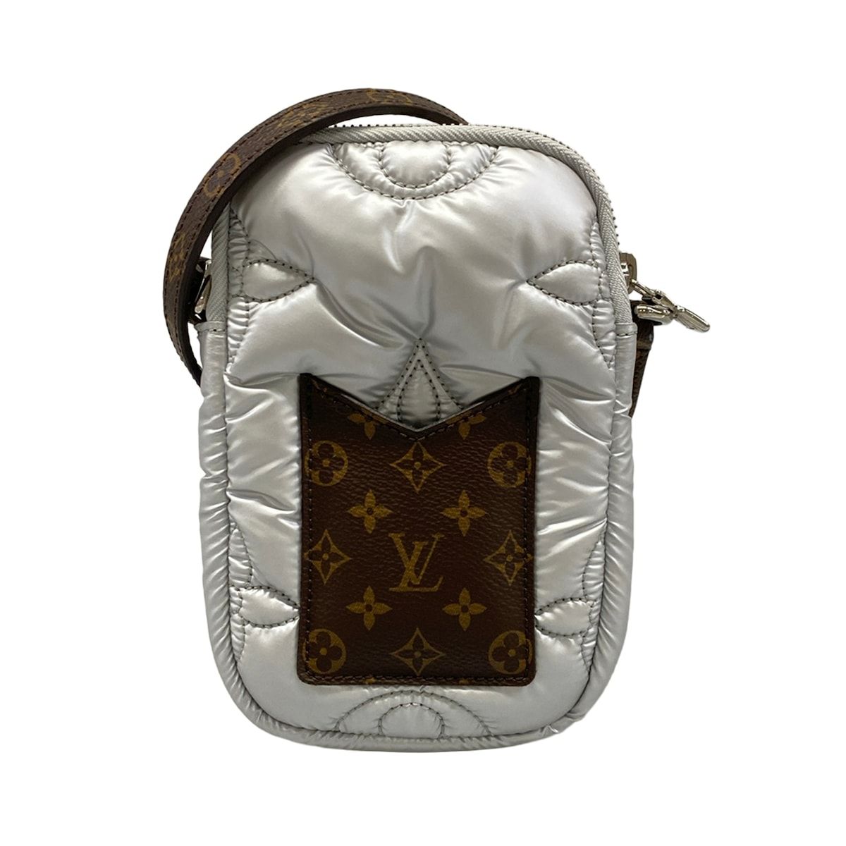 Louis Vuitton Shoulder Bag LV Pillow Phone Pouch Silver