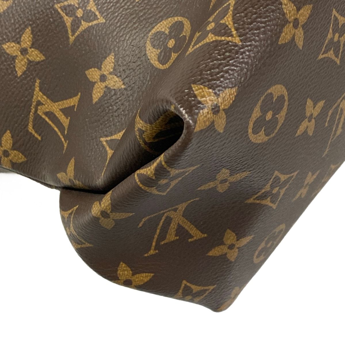 Louis Vuitton Tote Monogram Flower Zipped MM Bordeaux Leather — view 6