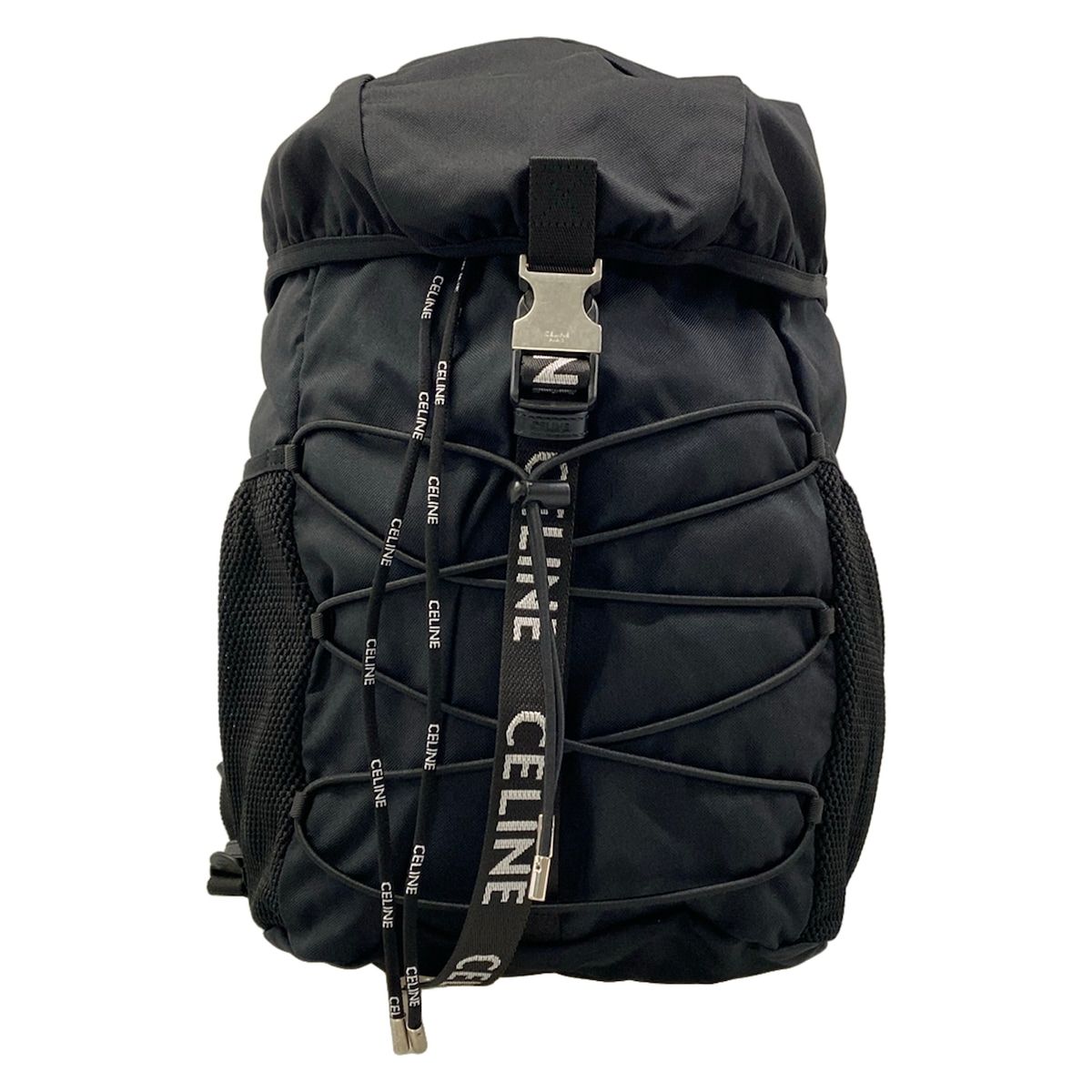 Celine Backpack Medium Trekking Black White