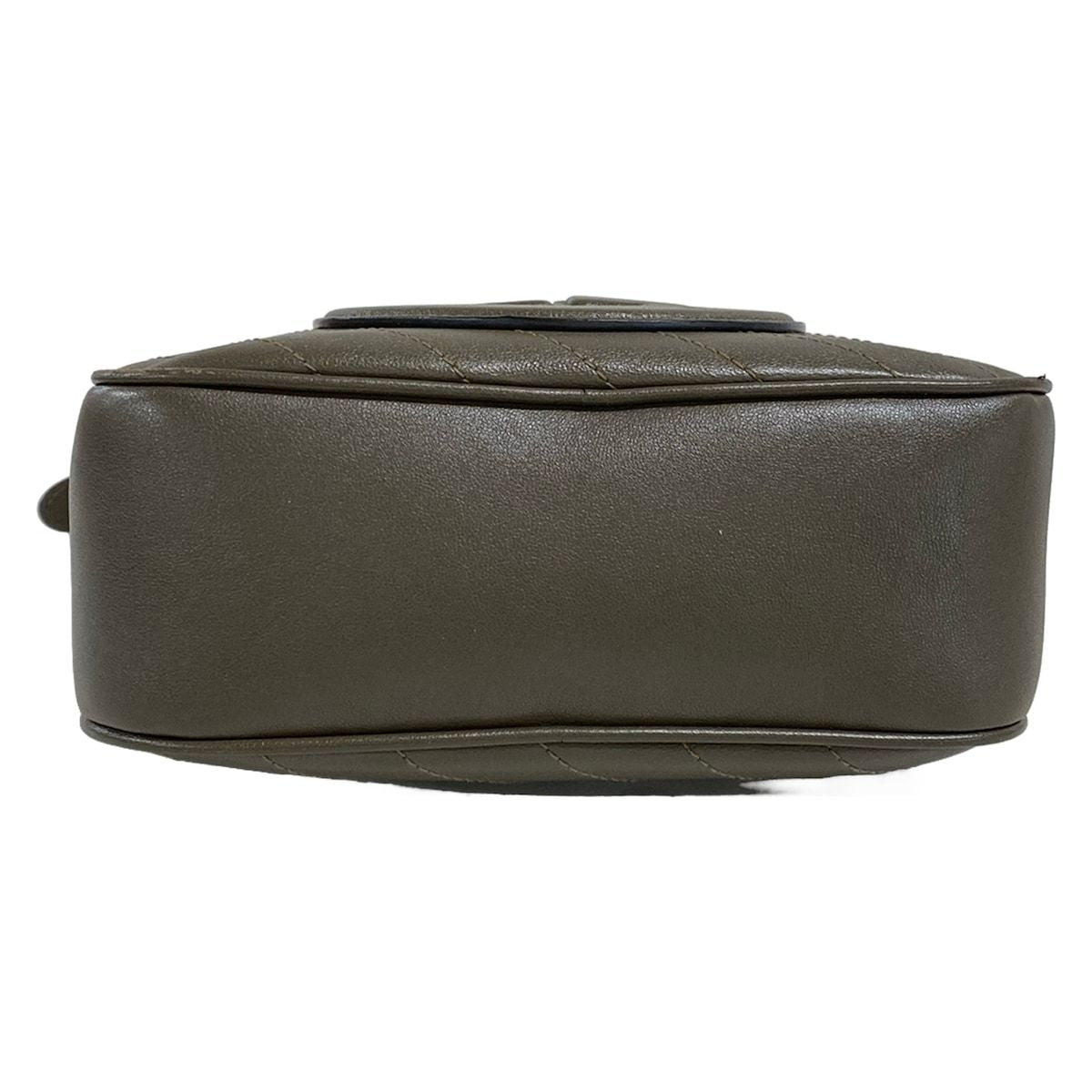 Gucci Shoulder Bag Blondie Khaki Stitch Tassel Leather — view 5
