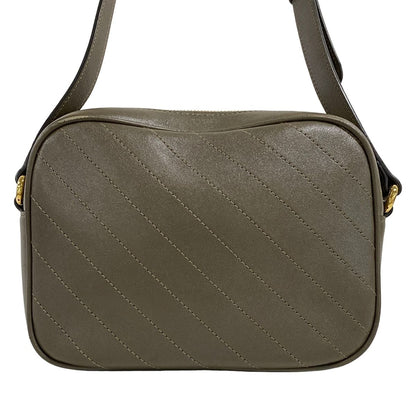 Gucci Shoulder Bag Blondie Khaki Stitch Tassel Leather — view 3