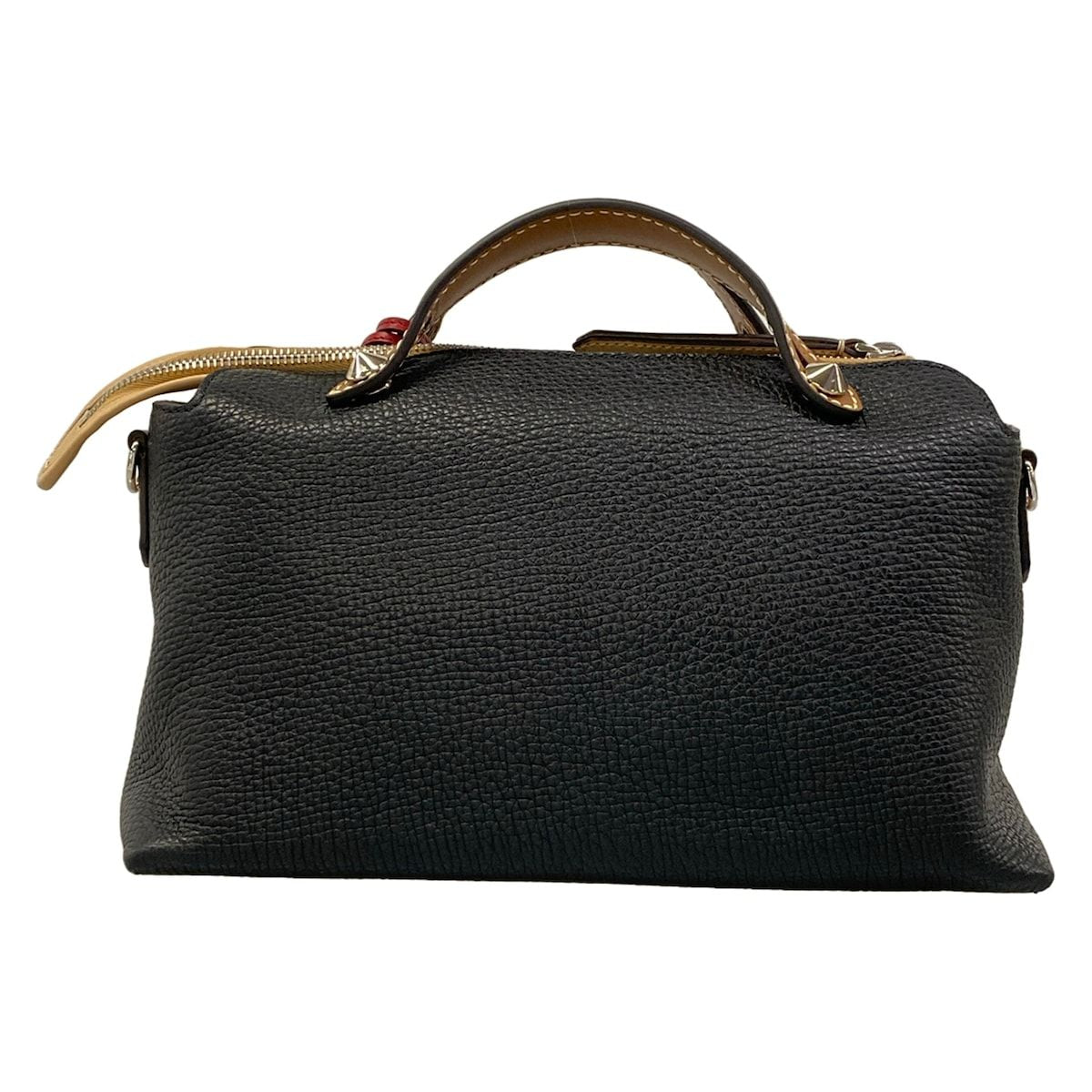 Fendi Handbag by the Way Medium Black Brown Beige Leather — view 3