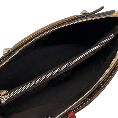 Fendi Handbag by the Way Medium Black Brown Beige Leather — view 7