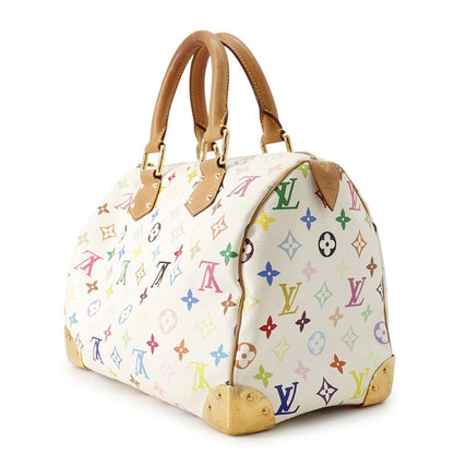 Louis Vuitton Handbag Monogram Multicolor Speedy 30 Bag White — view 2