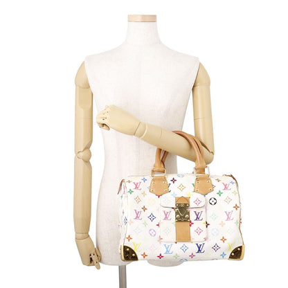 Louis Vuitton Handbag Monogram Multicolor Speedy 30 Bag White — view 4