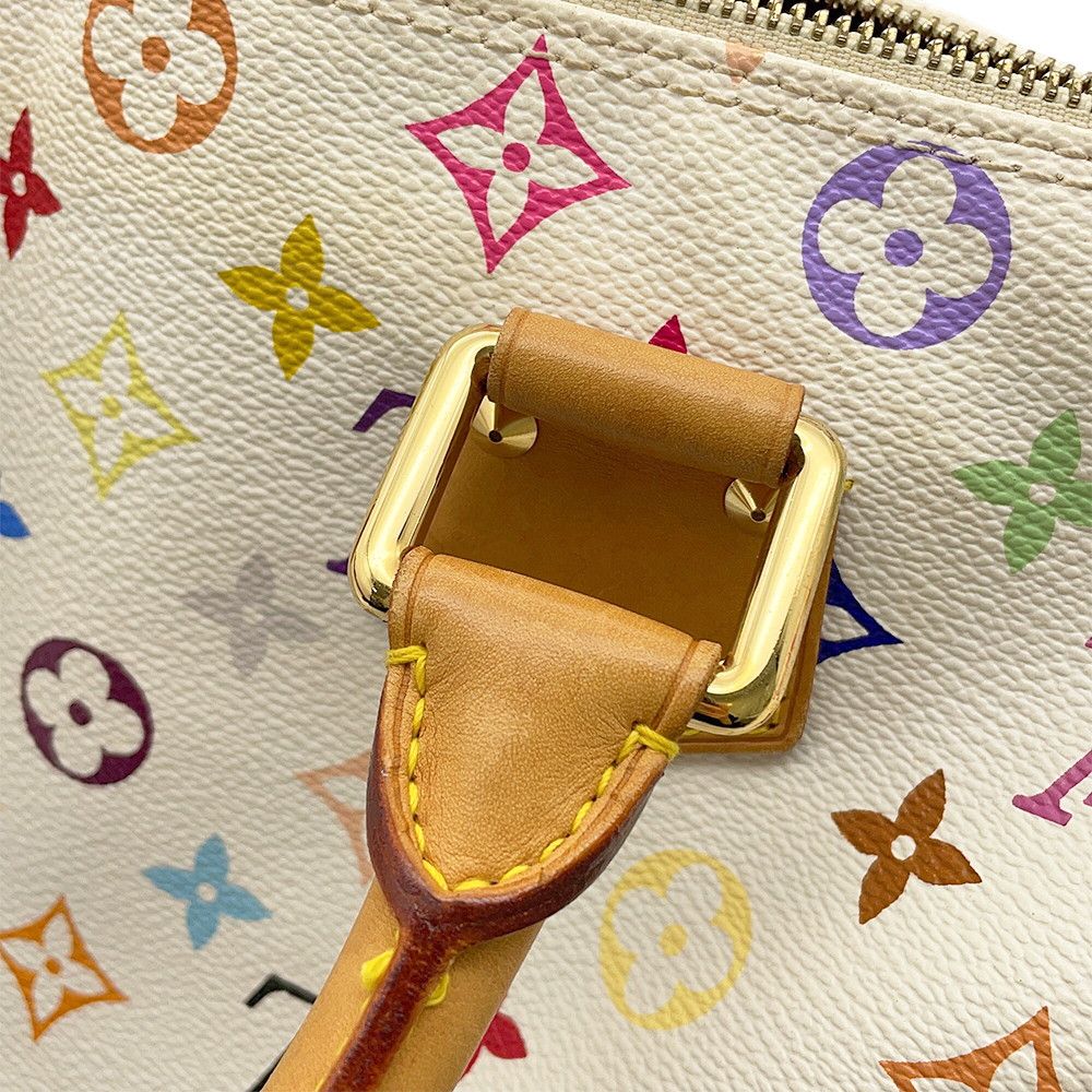 Louis Vuitton Handbag Monogram Multicolor Speedy 30 Bag White — view 8