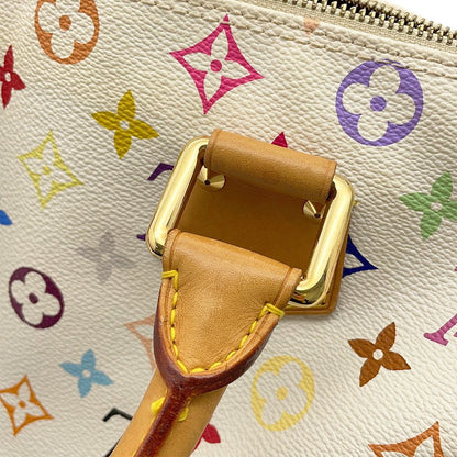 Louis Vuitton Handbag Monogram Multicolor Speedy 30 Bag White — view 8