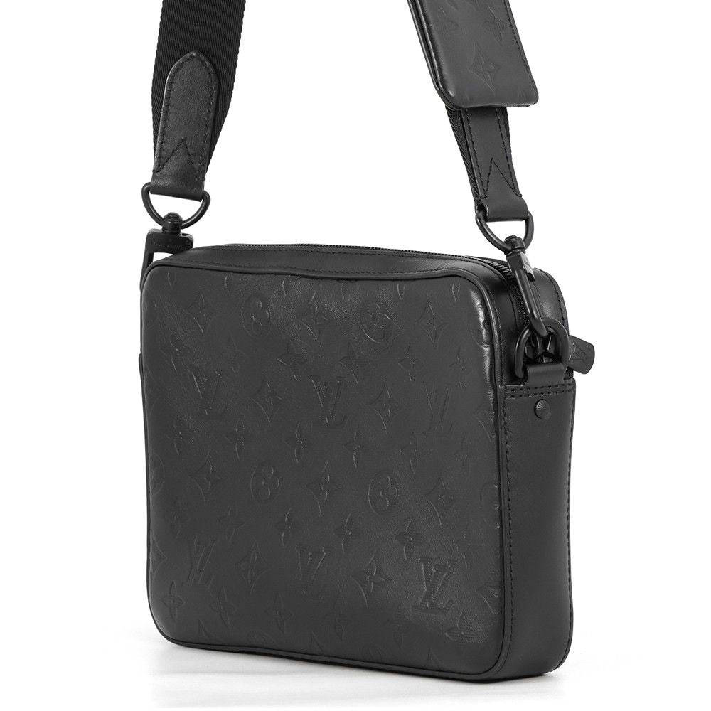 Louis Vuitton Shoulder Bag Monogram Shadow Duo Messenger Black — view 2