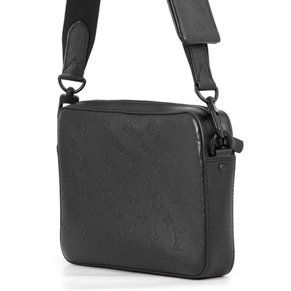 Louis Vuitton Shoulder Bag Monogram Shadow Duo Messenger Black — view 2