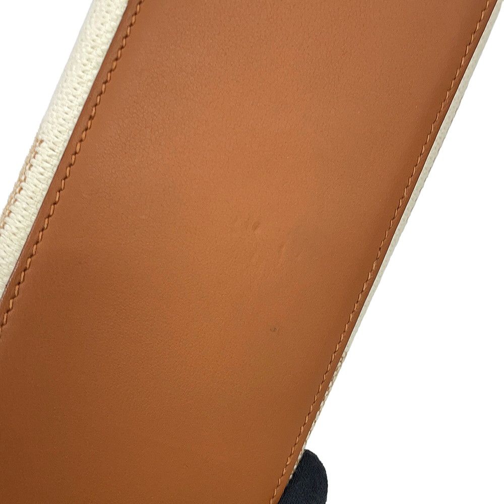 Hermes Tote H Ambie PM Gold Swift Toile H 2-Way — view 7