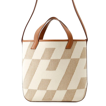 Hermes Tote H Ambie PM Gold Swift Toile H 2-Way
