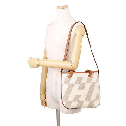 Hermes Tote H Ambie PM Gold Swift Toile H 2-Way — view 5