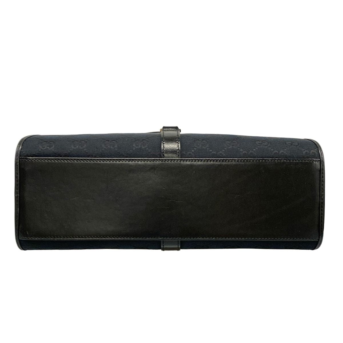 Gucci Shoulder Bag Jackiegg Pattern Black Leather — view 5