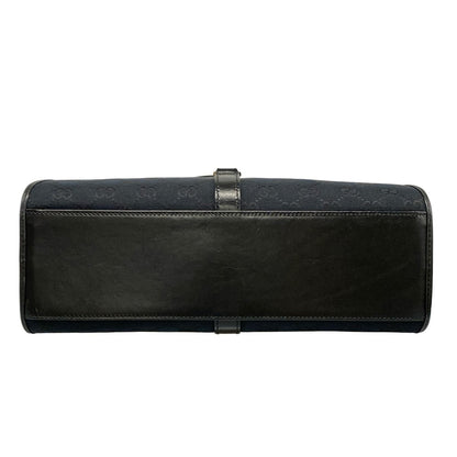 Gucci Shoulder Bag Jackiegg Pattern Black Leather — view 5