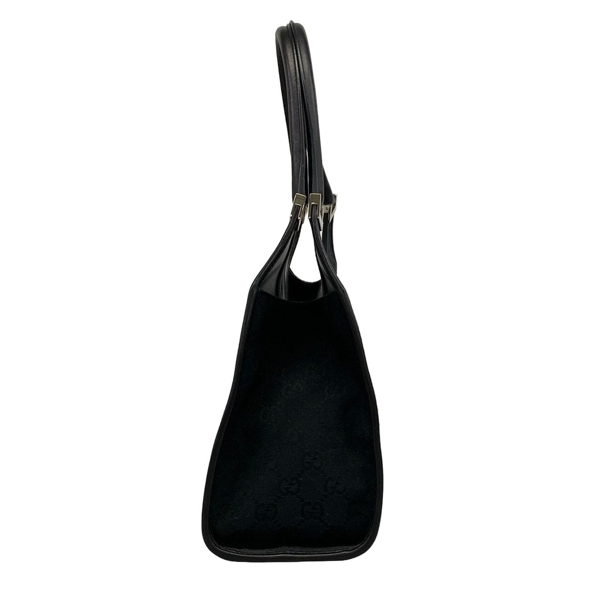 Gucci Shoulder Bag Jackiegg Pattern Black Leather — view 2