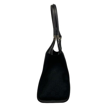 Gucci Shoulder Bag Jackiegg Pattern Black Leather — view 2