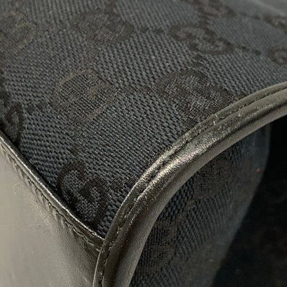 Gucci Shoulder Bag Jackiegg Pattern Black Leather — view 6
