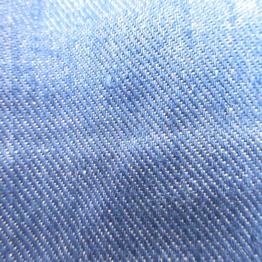 Hermes Medor Button Linen Denim Chambray Shorts H Logo Light Blue 34 — view 7