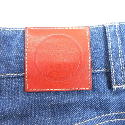 Hermes Medor Button Linen Denim Chambray Shorts H Logo Light Blue 34 — view 6
